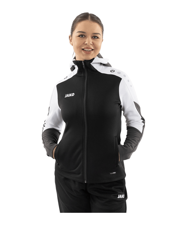 JAKO Dynamic Kapuzenjacke Damen Schwarz F826 - schwarz