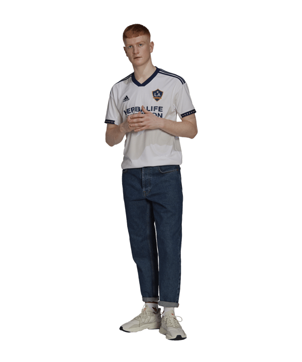 adidas LA Galaxy Trikot Home 2022 Weiss Blau - weiss