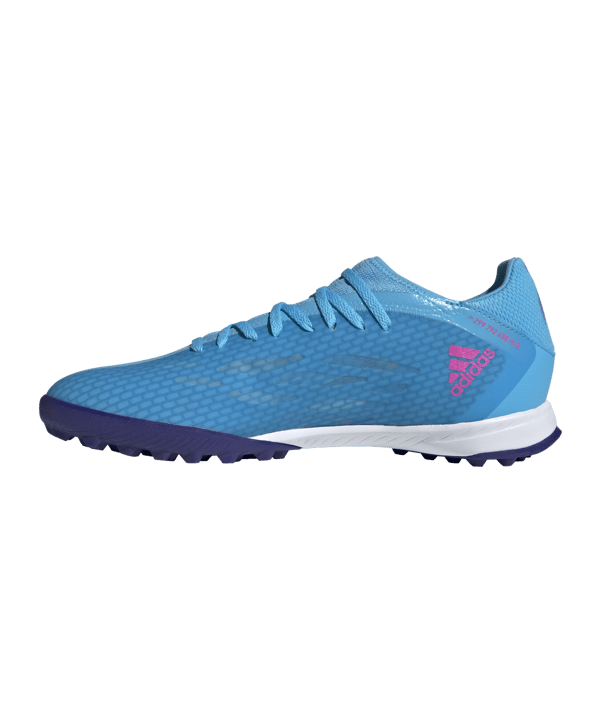 adidas X SPEEDFLOW.3 TF Sapphire Edge Blau Pink Weiss - blau
