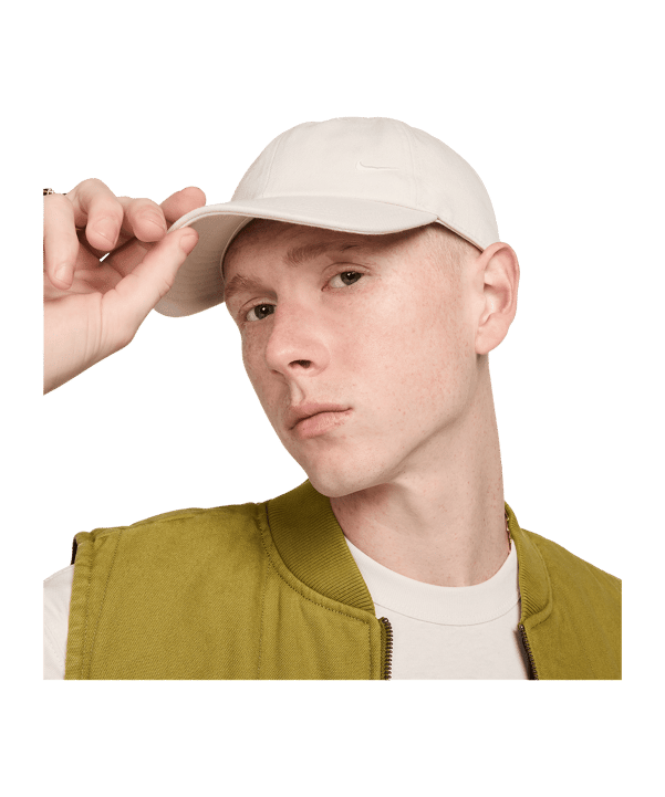 Nike Club Unstructured Curved Bill Cap Weiss F104 - weiss