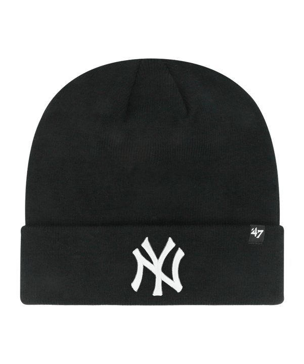 47 Brand MLB New York Yankees Raised '47 CUFF KNIT Beanie Noir - noir