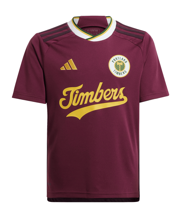 adidas Portland Timbers Trikot 3rd 2024 Kids Rot - rot