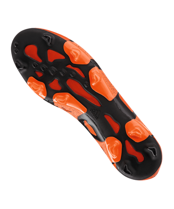 adidas X 15.1 FG Leder Orange Schwarz - orange