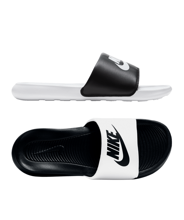 Nike Victori One Badelatsche Weiss Schwarz F100 - weiss