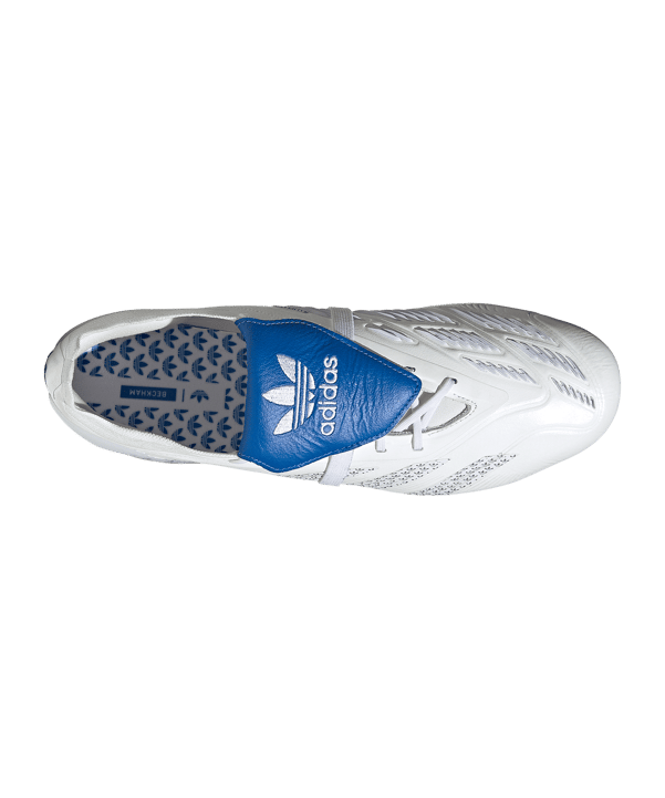 adidas Originals Predator Elite FT FG David Beckham Weiss Blau - weiss
