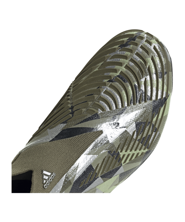 adidas Predator EDGE+ CRYSTAL FG Silber - gruen