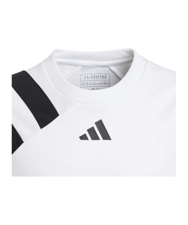 adidas Fortore 23 Trikot Kids Schwarz Weiss - weiss