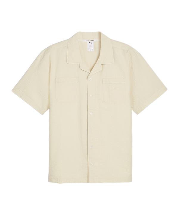 PUMA MMQ Seersucker T-Shirt Weiss F87 - weiss
