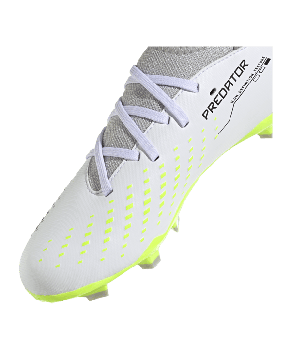 adidas Predator Accuracy.3 FG Crazyrush Kids Weiss Schwarz Gelb - weiss