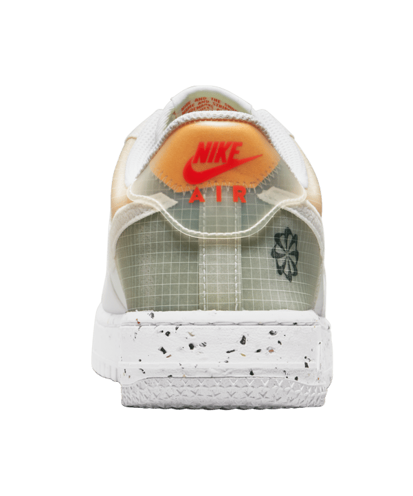 Nike Air Force 1 Crater Weiss Orange F100 - weiss