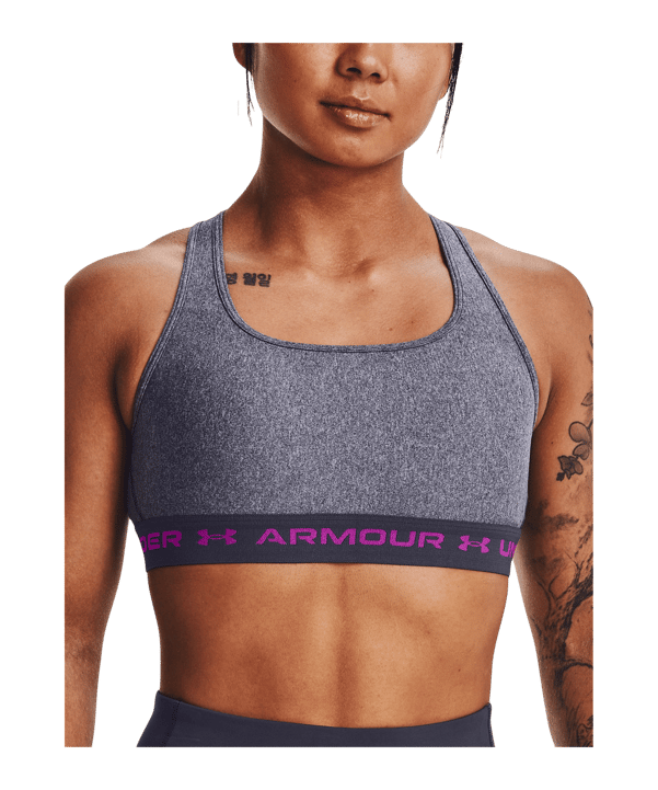Under Armour Crossback Mid Hth-Sport Reggiseno sportivo Grigio C558 - grigio