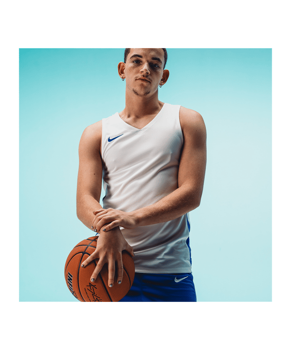 Nike Team Basketball Stock Shirt Wit K102 - wit