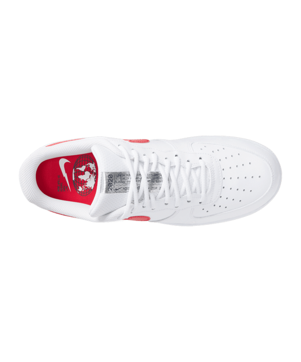 Nike Air Force 1 LV8 Weiss Rot F100 - weiss