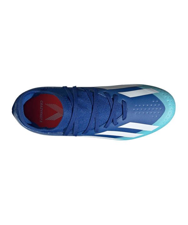 adidas X Crazyfast.3 FG Marinerush Kids Blau Weiss Orange - blau