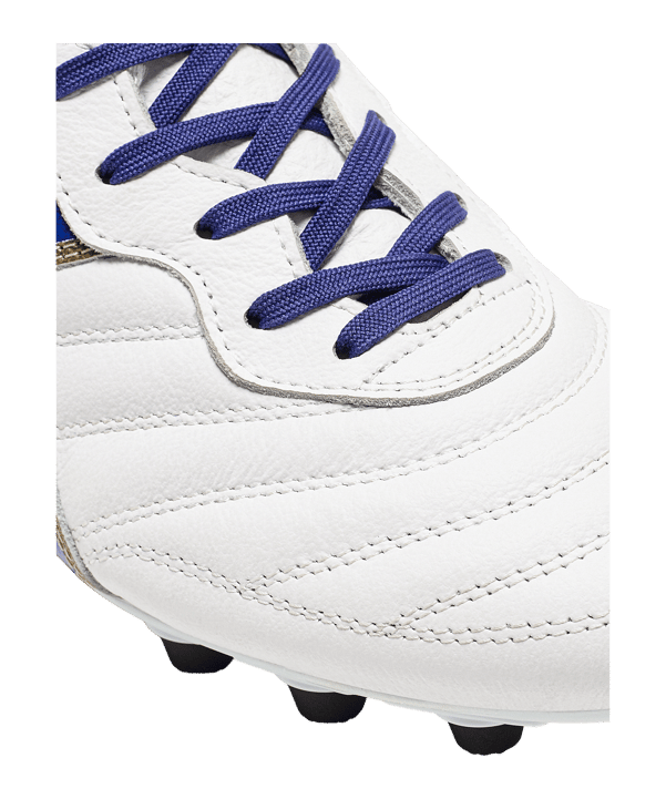 Diadora Brasil Made in Italy OG FG Weiss Blau Gold FD0953 - weiss