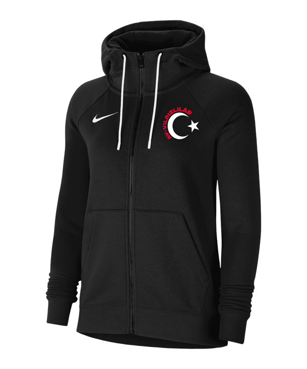Nike TFF Kapuzenjacke Damen Schwarz - schwarz