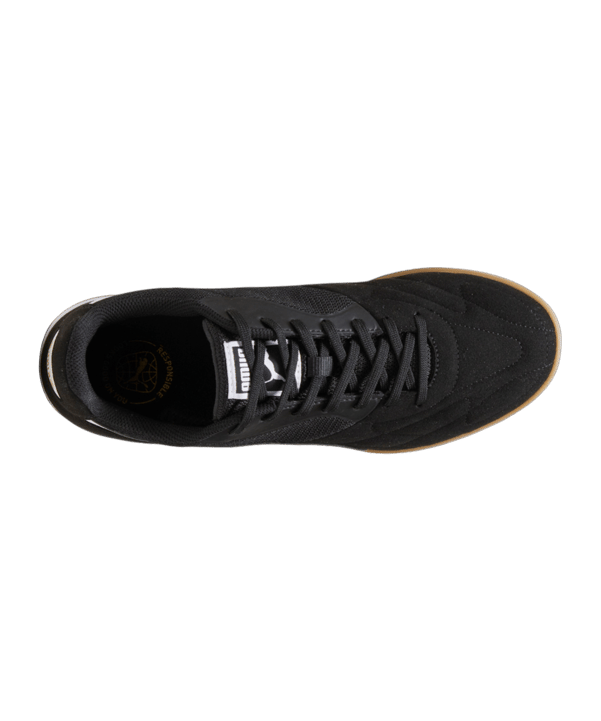 PUMA KING Top IT Halle Schwarz Weiss Gold F01 - schwarz