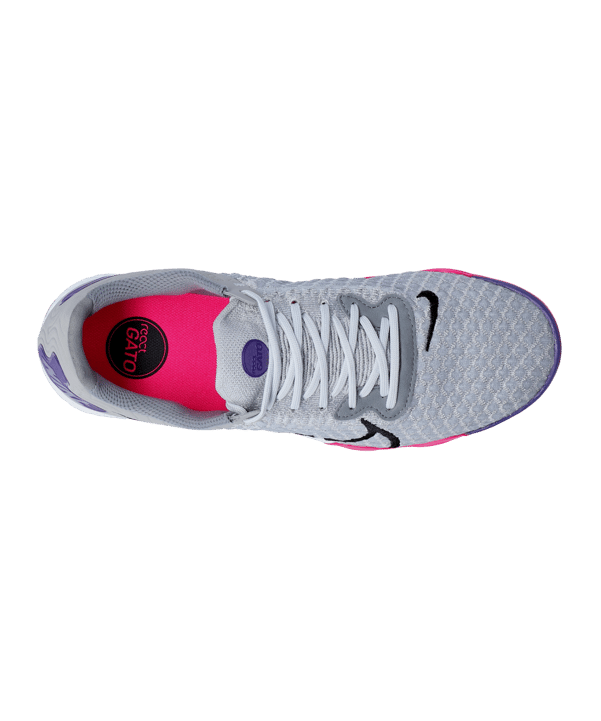 Nike React Gato IC Halle Grau Lila Schwarz F056 - grau