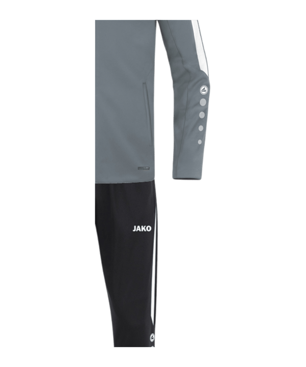 JAKO Power Hooded Trainingsanzug Kids Grau F840 - grau