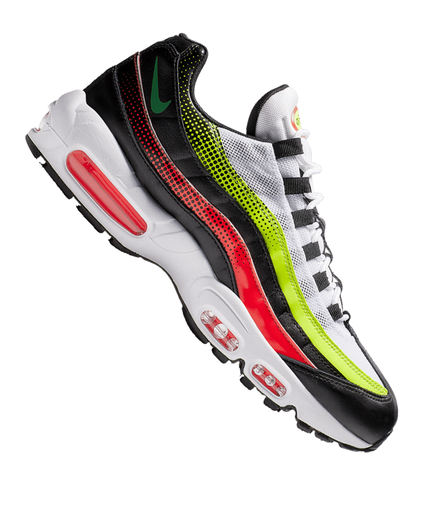 Nike Air Max 95 SE Sneaker Schwarz Rot Weiss F004 - schwarz