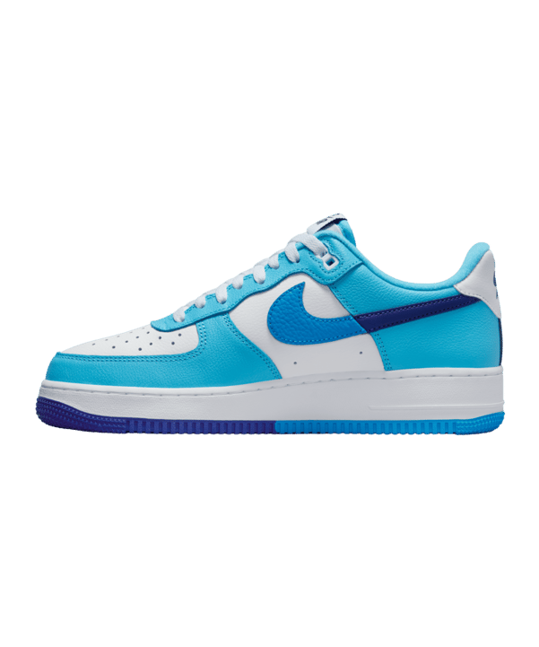 Nike Air Force 1 07 LV8 Weiss Blau F100 - weiss