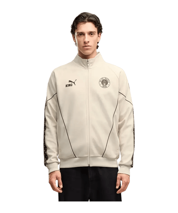 PUMA FC St. Pauli KING Anthem Veste Blanc C10 - blanc