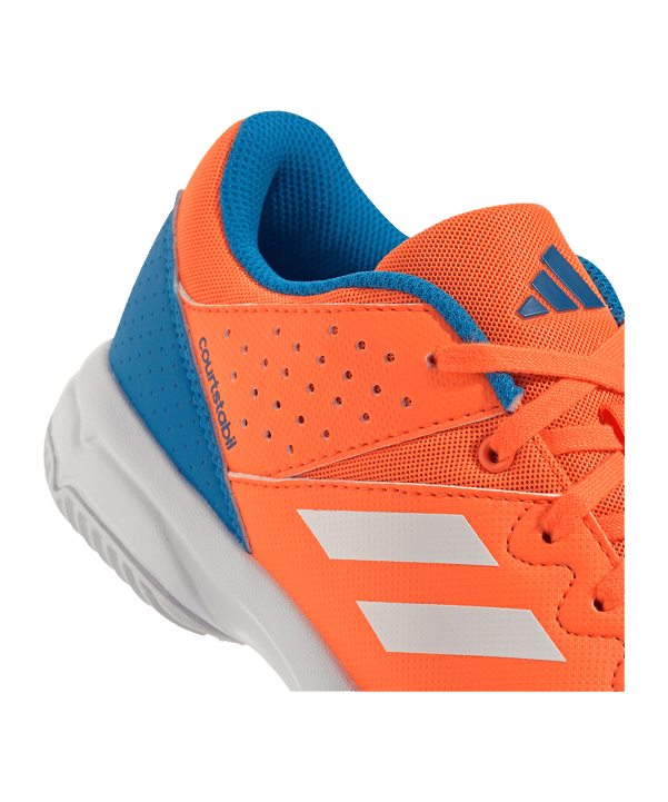 adidas Court Stabil Shoes Orange - weiss