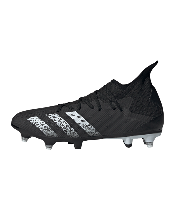 adidas Predator FREAK.3 SG Superstealth Schwarz Weiss - schwarz
