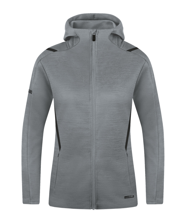 JAKO Challenge Freizeit Kapuzenjacke Damen F531 - grau