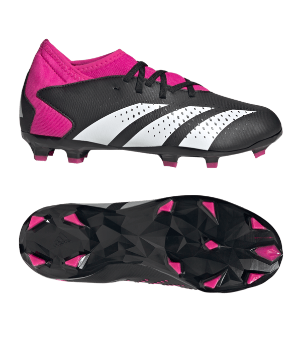 adidas Predator Accuracy.3 FG Own Your Football Kids Schwarz Weiss Pink - schwarz