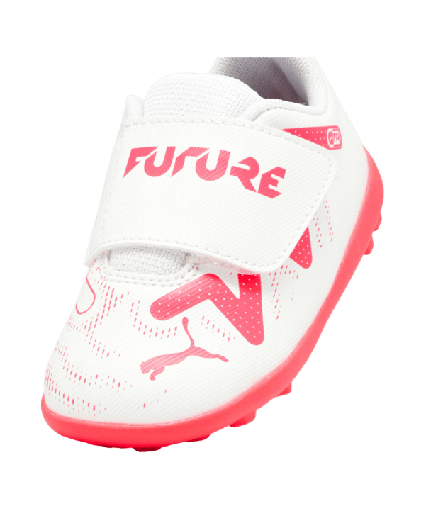 PUMA FUTURE Play TT V Breakthrough Baby Kids Weiss Rot Schwarz F01 - weiss