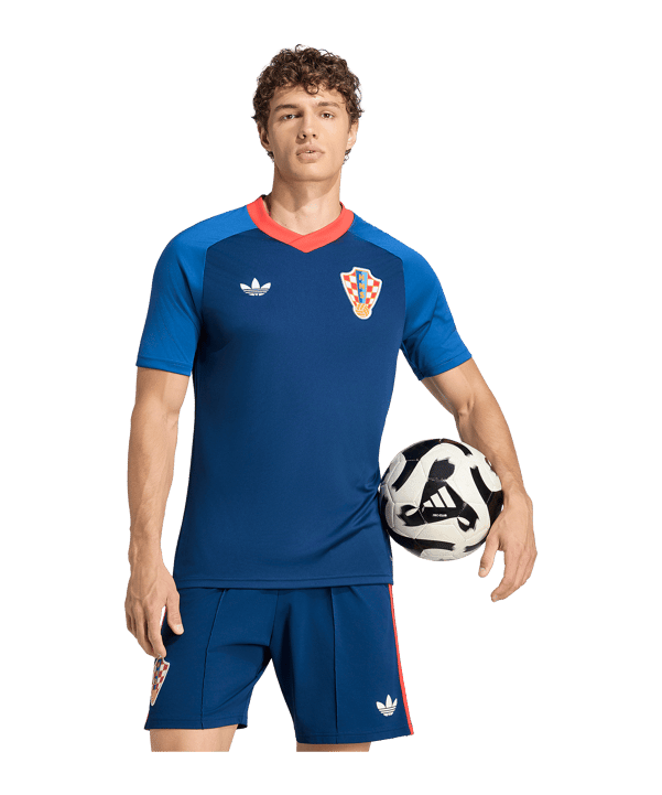 adidas Croazia Pre-Match Maglietta Away 2026 Blu - blu