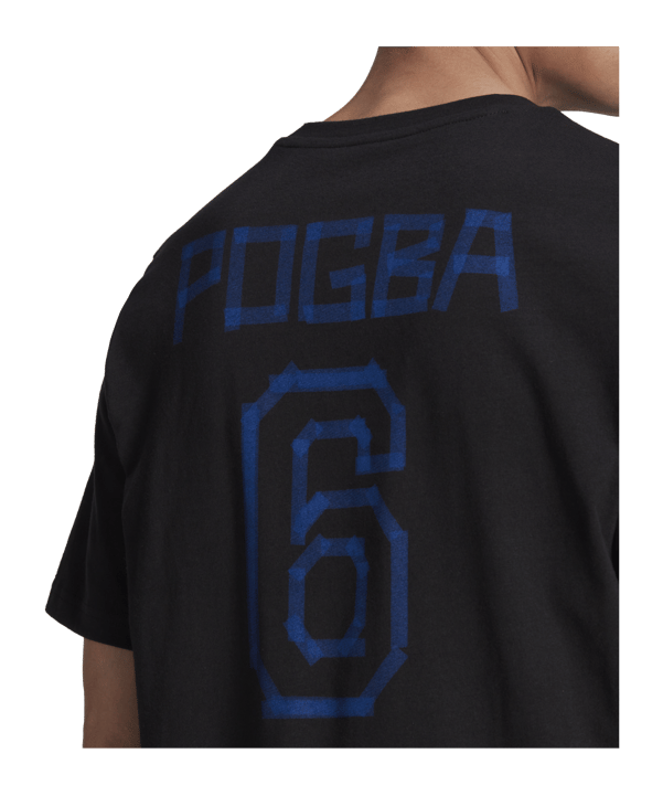 adidas Pogba Icon Graphic T-Shirt Schwarz Blau - schwarz