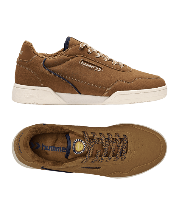 Hummel Forli Synth. Suede Sneaker Braun F8020 - braun