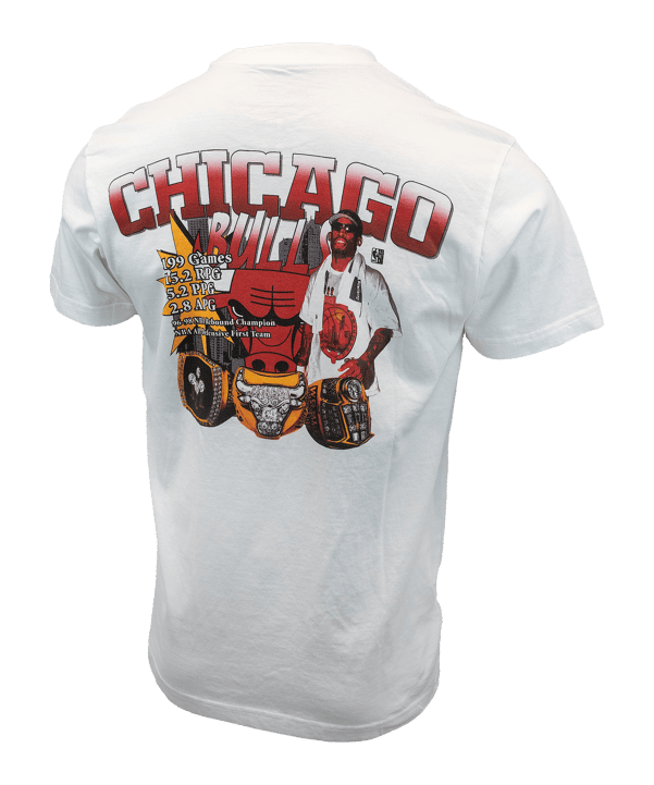 Mitchell and Ness NBA Chicago Bulls Rodmann T-Shirt Weiß - weiss