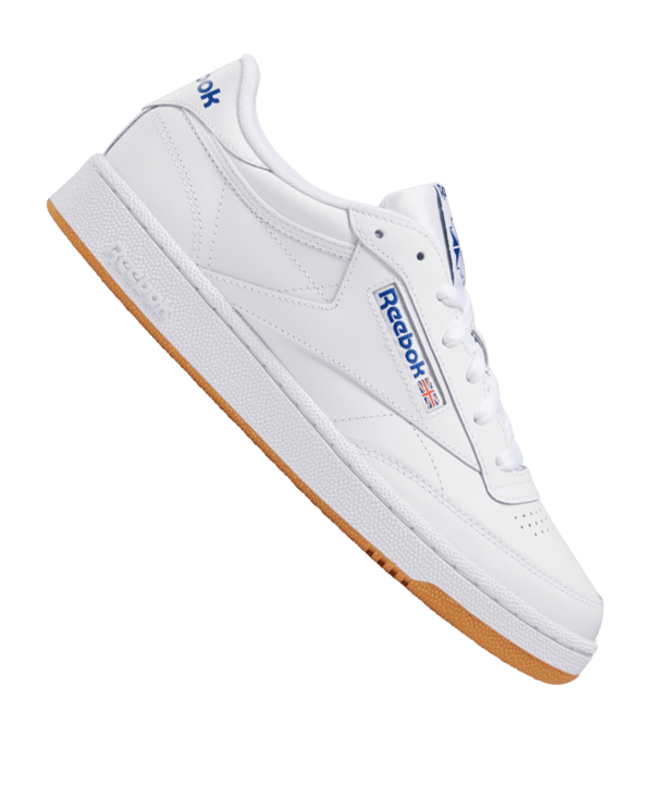 Reebok Club C 85 Weiss Blau Braun - weiss