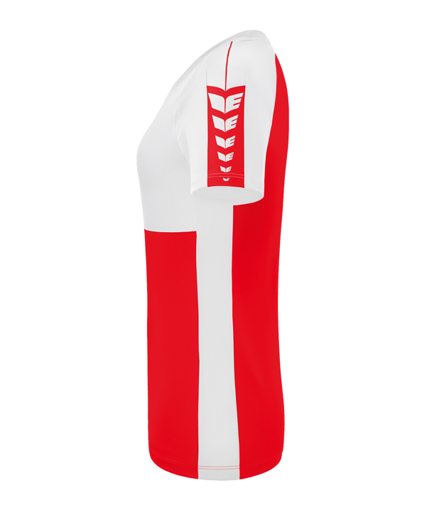 Erima Six Wings T-Shirt Damen Rot Weiss - rot