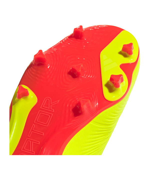 adidas Predator League LL FG Kids Energy Citrus Gelb Schwarz Rot - gelb