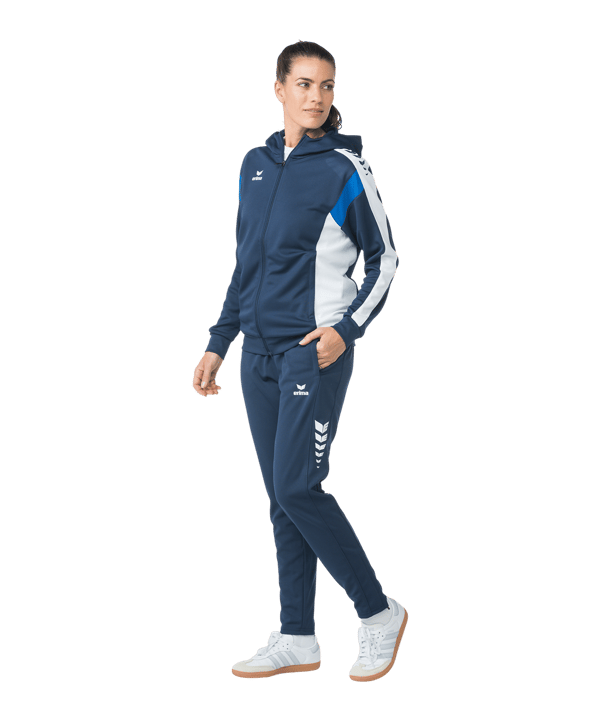 Erima Celebrate 125 Kapuzenjacke Damen Blau - blau