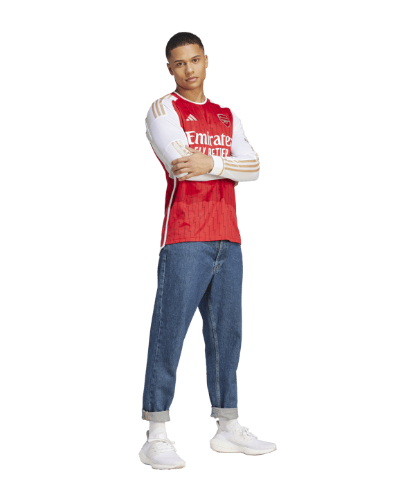 adidas FC Arsenal London langarm Trikot Home 2023/2024 Rot Weis - rot