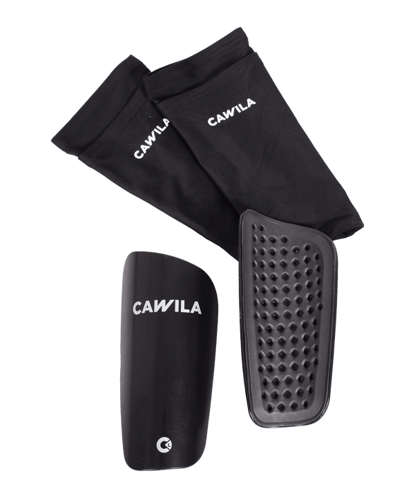 Cawila GEAR SHIN GUARDS CLASSIC mit Sleeve - schwarz
