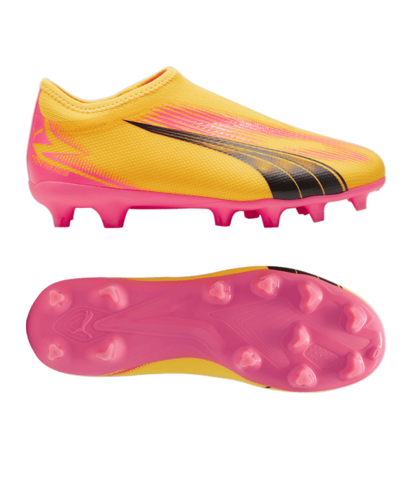 PUMA ULTRA Match LL FG/AG Jr Kids The Forever Faster Orange Schwarz F03 - orange