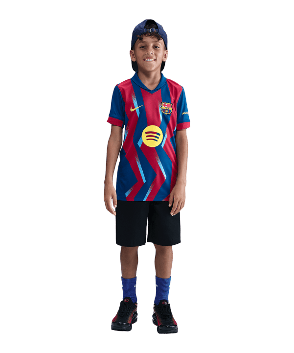 Nike FC Barcelona 4th Trikot 2025/2026 Kids Blau F432 - blau
