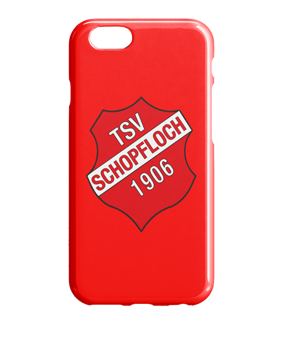 TSV Schopfloch Iphone Case Wappen Rot - rot
