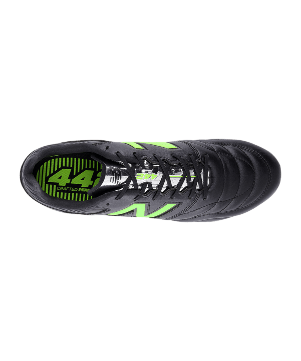 New Balance 442 Pro v2 FG Lime Light Schwarz - schwarz