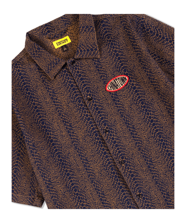 Market Snakeskin Hemd Rot - rot