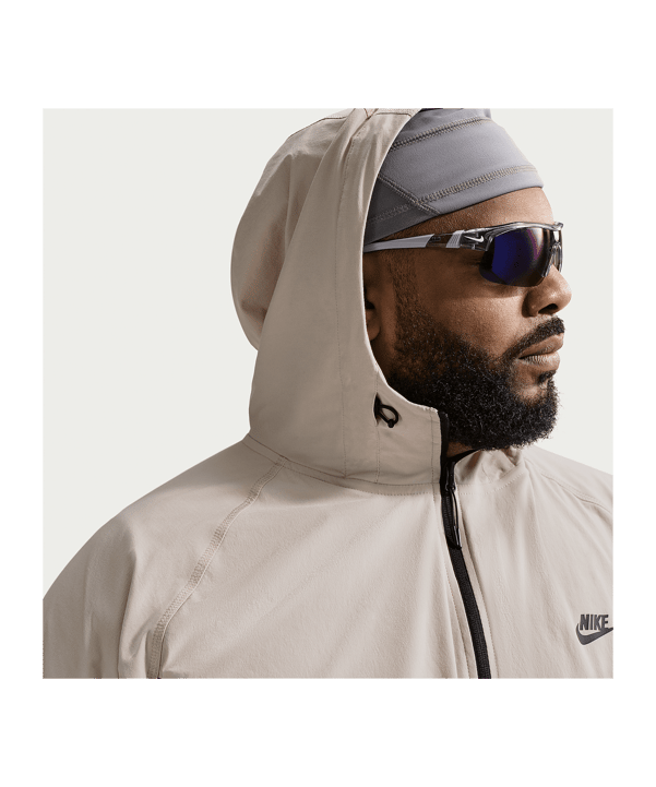 Nike Dri-Fit Tech Woven Windjacke Grau F012 - grau