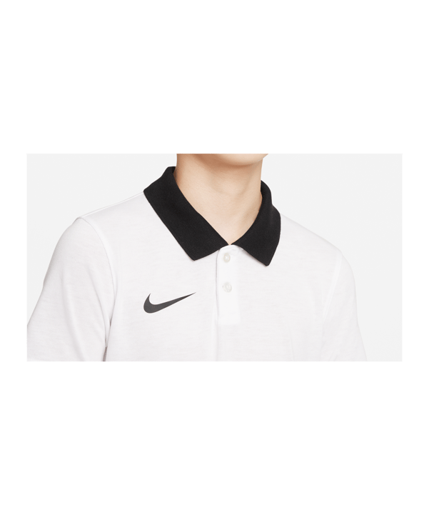 Nike Park 20 Poloshirt Kids Weiss Schwarz F100 - weiss