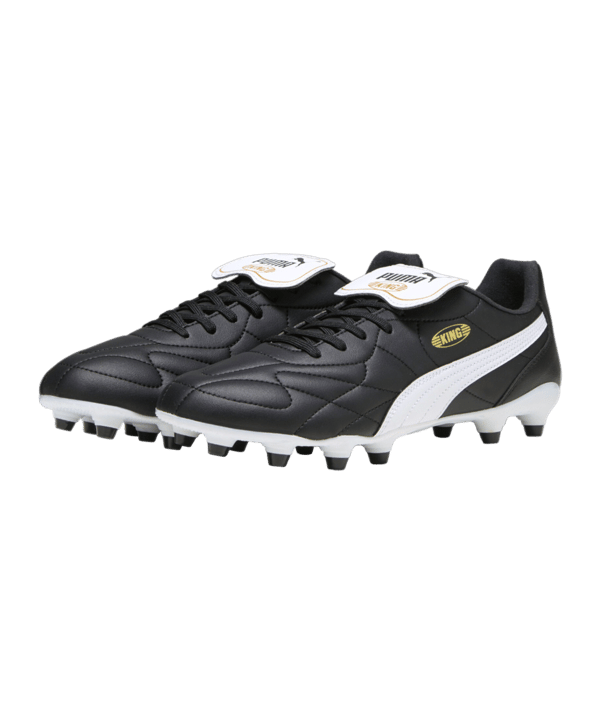 PUMA KING Top FG/AG Schwarz Weiss Gold F01 - schwarz