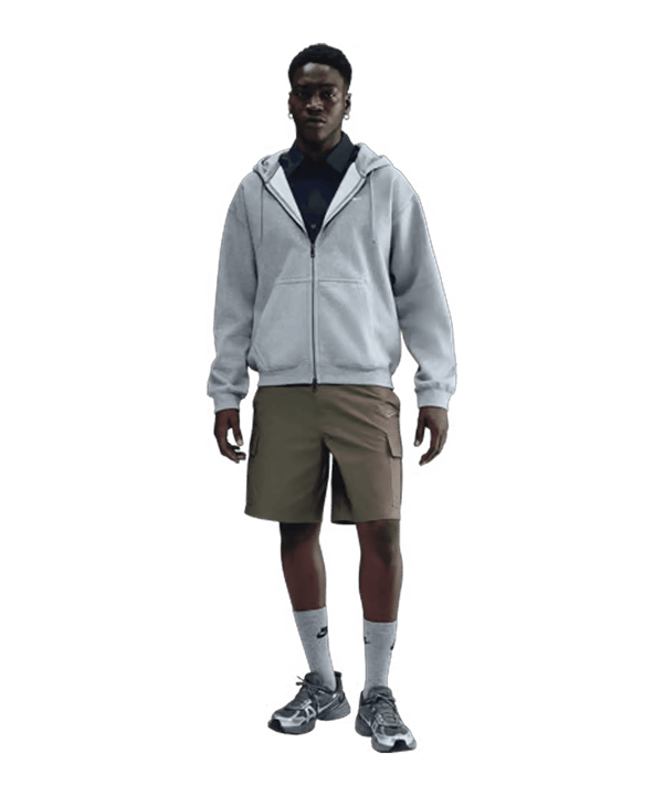 Nike Solo Swoosh Hoody Grau F063 - grau